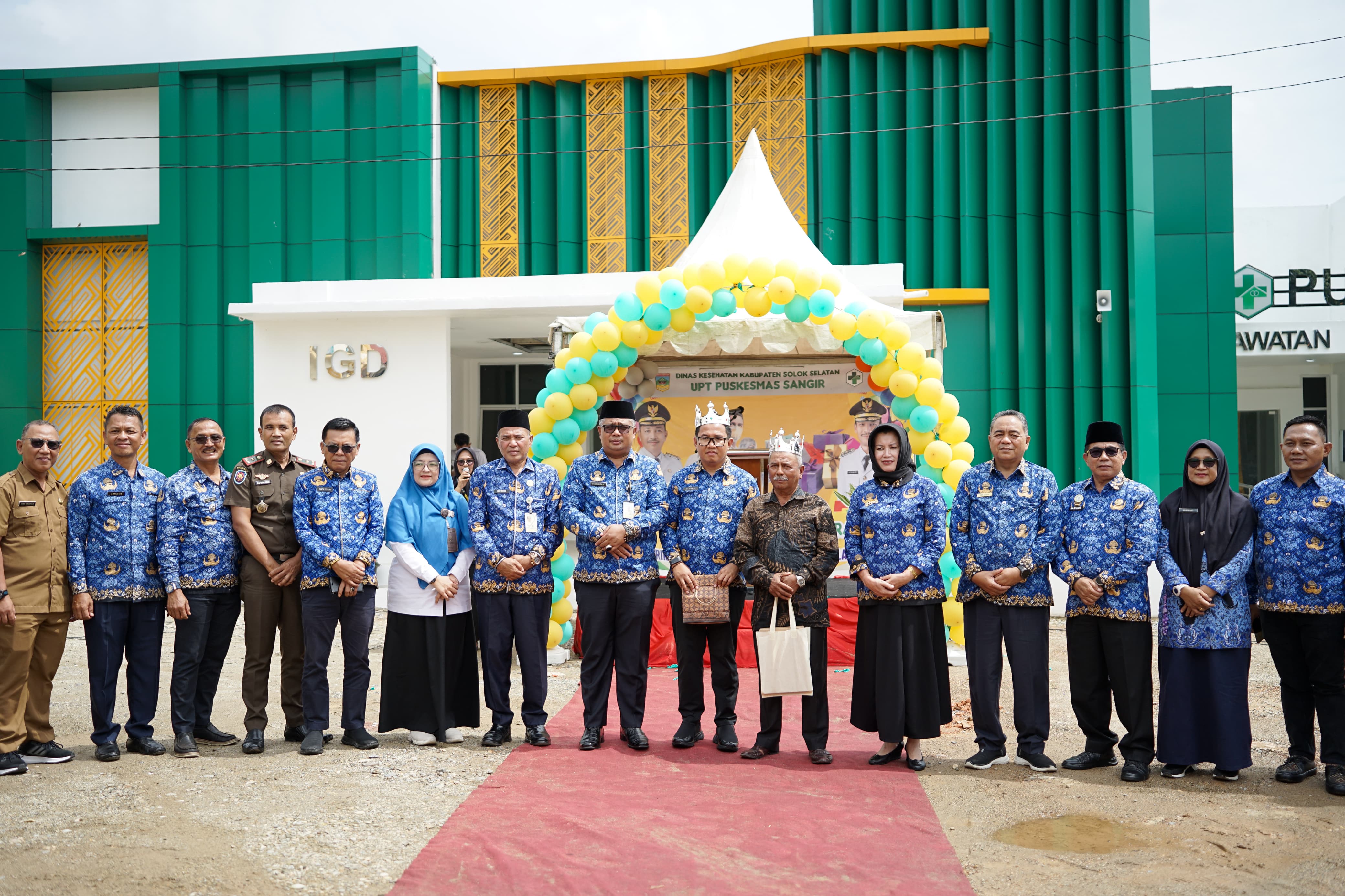 Launching Pemeriksaan Kesehatan Gratis UPT Puskesmas Sangir Kabupaten Solok Selatan